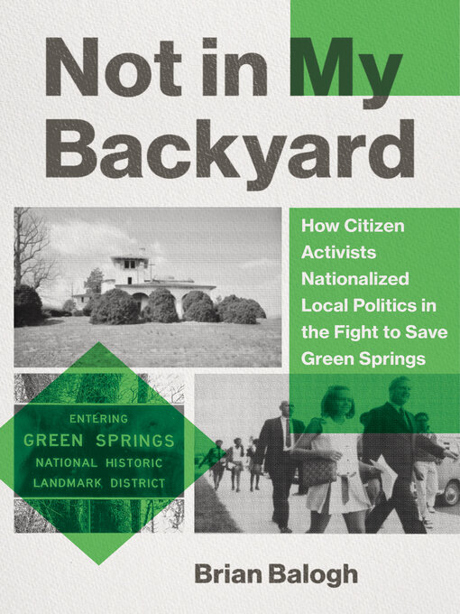 Title details for Not in My Backyard by Brian Balogh - Available